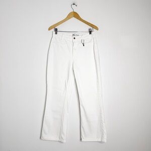 Zara White Wide Leg Ankle Jeans Size 6 NWOT